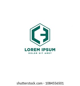 letter ch logo template concept design vector illustration