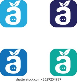 Logotipo de App de cartas y chat 