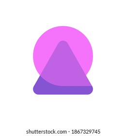 Letter A chat bubble logo template