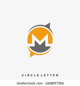 Letter Chat Illustration Vector Template. Suitable for Creative Industry, Multimedia, entertainment, Educations, Shop, and any related business