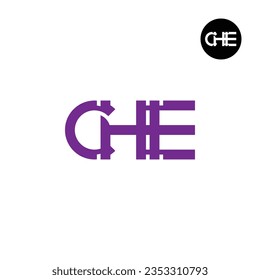 Letter CHE Monogram Logo Design