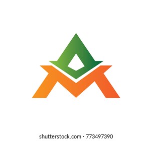 letter a chevron express transportation vector logo design