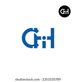 Letter CHI Monogram Logo Design
