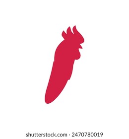 Letter I Chicken logo icon vector template.eps