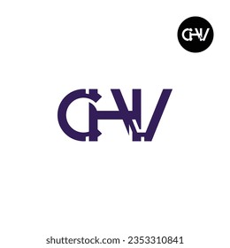 Letter CHV Monogram Logo Design