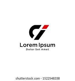letter CI, CIB, logo vector icon download template