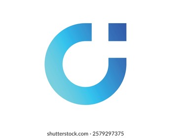 letter ci design vector illustration on transparent background