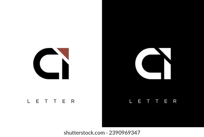 letter ci and ic logo design vector template, ic ci Letter Business Logo Design Alphabet Icon Vector Symbol, CI letter logo.