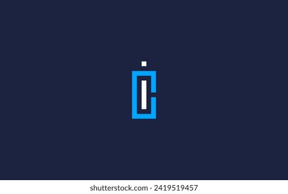 letter ci or ic logo icon design vector design template inspiration