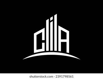 Letter CIA building vector monogram logo design template. Building Shape CIA logo.