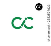 Letter CIC Monogram Logo Design