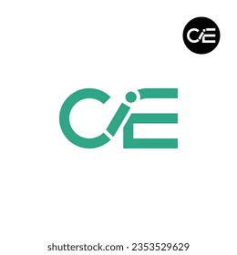 Letter CIE Monogram Logo Design