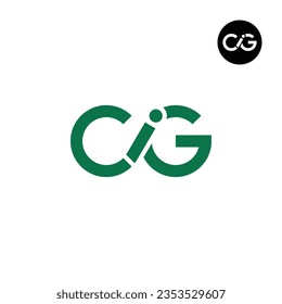 Diseño de logotipo de monograma CIG