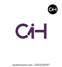 Diseño del logotipo del monograma CIH