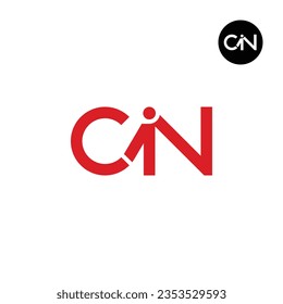 Logo-Design der Letter CIN Monogram