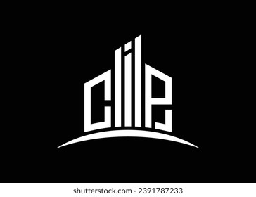 Letter CIP building vector monogram logo design template. Building Shape CIP logo.