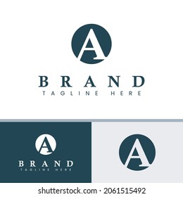 Letter A In Circle Logo, suitable for any business with A Initial.