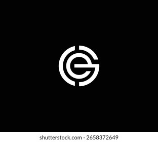 EG letter circle modern clean logo