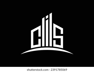 Letter CIS building vector monogram logo design template. Building Shape CIS logo..