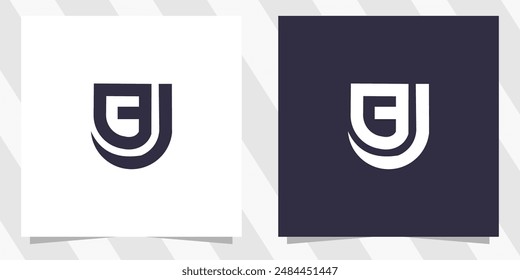 Letra cj jc logo design Vector