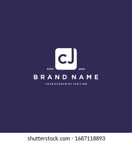 letter CJ logo design vector template
