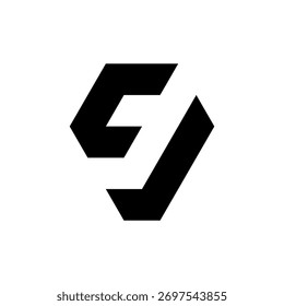 Letter CJ simple bold logo design