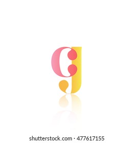 Letter CJ that can be used as initial logo