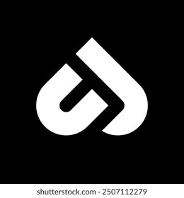 Letra CJ o logotipo de monograma creativo UJ