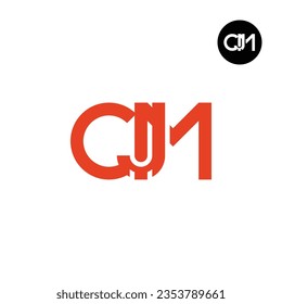 Diseño de logotipo de monograma CJM