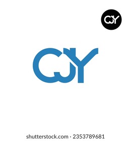 Diseño del logotipo de monograma CJY
