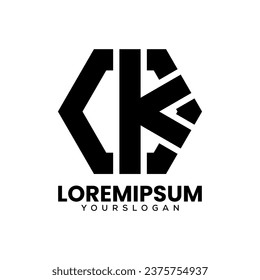 diseño de logotipo de icono de letra negra 