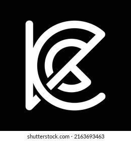 Letter CK Line Minimalist Logo Design