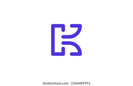 Letter CK logo design . clean and modern CK logo initials. vector illustration