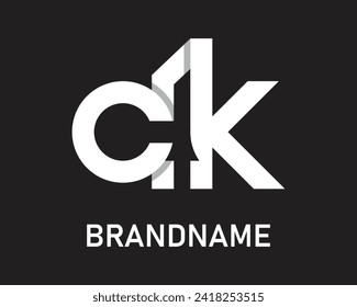 
Letter ck logo design template