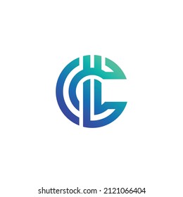 Letter CL Creative Modern Logo Design
