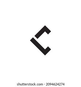 Letter CL LC C L, Simple Symbol Unique Logo Vector