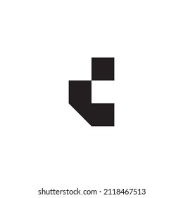 
letter CL LC C L point symbol simple logo vector