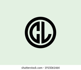 letter cl and lc logo design vector template