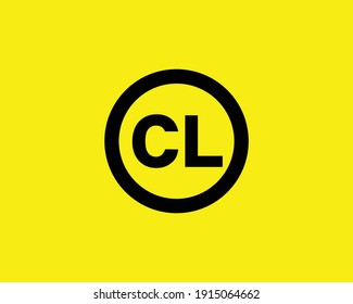 letter cl and lc logo design vector template