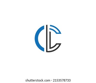 Letter CL or LC Logo Design Concept Vector Template Illustration.