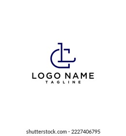 diseño de logotipo para monograma de lujo de letras cl o lc