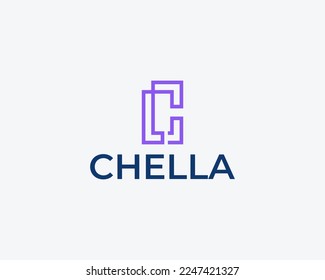 Letter CL LC Simple Monogram Logo