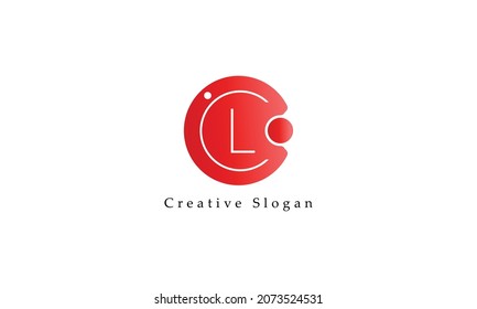 Design-Vorlagenelemente des Logos Letter CL