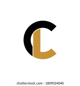Letter CL modern logo design vector