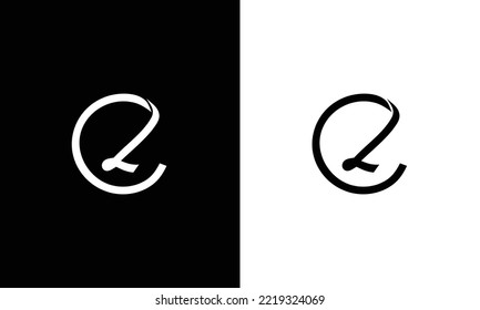 Letter CL simple monogram logo deign