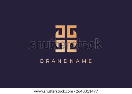 Letter CL square shaped logo design vector template.