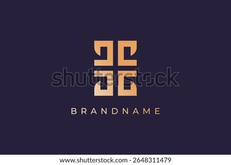 Letter CL square shaped logo design vector template.