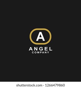 letter a classic vintage logo template