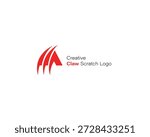 Letter A with Claw Scratch Stylized Logo Design.