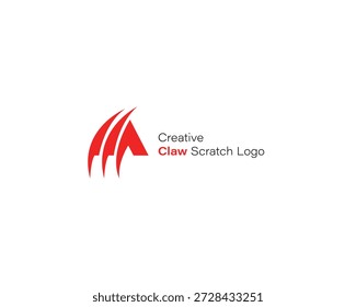 Letra A com garra Rascunho estilizado Design de logotipo.